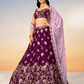 Pure Georgette With Heavy Sequins Embroidery Lehenga Choli Dupatta