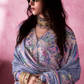 Pure Muslin Salwar Suit with Digital Print & Elegant Embroidery