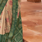 Pure Silk Patola Saree with Rich Zari Weaving and Blouse