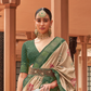Pure Silk Patola Saree with Rich Zari Weaving and Blouse