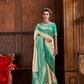 Pure Weaving Silk with Zari Woven Butta & Contrast - LaVante Fashion