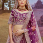 Pure Silk Bridal Lehenga Choli With Moti And Cording Embroidery