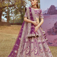 Pure Silk Moti And Sequins Embroidery Bridal Lehenga Choli Dupatta
