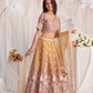 Exquisite Bridal Net Lehenga Set With Gotapatti And Moti Embroidery