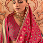 Printed Banarasi Silk Saree with Ultra Smooth Gloster Touch