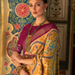 Classic Patola Printed Saree Enhanced with Contrast Zari Border
