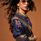 Elegant Floral Satin Silk Saree with Handloom Weaving Finish