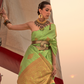 Satin Dual Tone Silk Saree with Elegant Sheen Finish