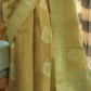 Woven Satin Tissue Silk Saree with Lustrous Texture and Graceful Drape
