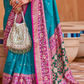 Elegant Zari Patola Saree with Polka Dot Woven Design