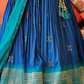 Blue Silk Foil Print Readymade Lehenga Choli for Ceremonial Wear - LaVante Fashion