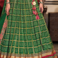 Irish Green Silk Foil Print Readymade Lehenga Choli for Ceremonial Wear - LaVante Fashion