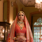 Sunlit Ombre Orange Silk Lehenga Choli - LaVante Fashion