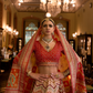 Sunlit Ombre Orange Silk Lehenga Choli - LaVante Fashion