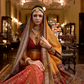 Vibrant Orange-Red Designer Silk Lehenga - LaVante Fashion
