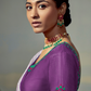 Soft Brasso Fabric with a Smooth Shiny Finish and Lightweight Saree