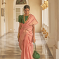 Grace in Every Drape Organza Tissue Saree with Sheer Elegance