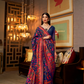 Banarasi Jamawar Silk Saree with Traditional Woven Design