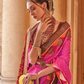 Ethnic Motif Zari Saree in Banarasi Weave Style