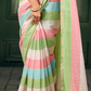 Soft Chanderi Linen Fabric with Artistic Digital Print - LaVante Fashion
