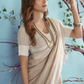 Soft Linen Silk Saree with Chikankari Weaved Border