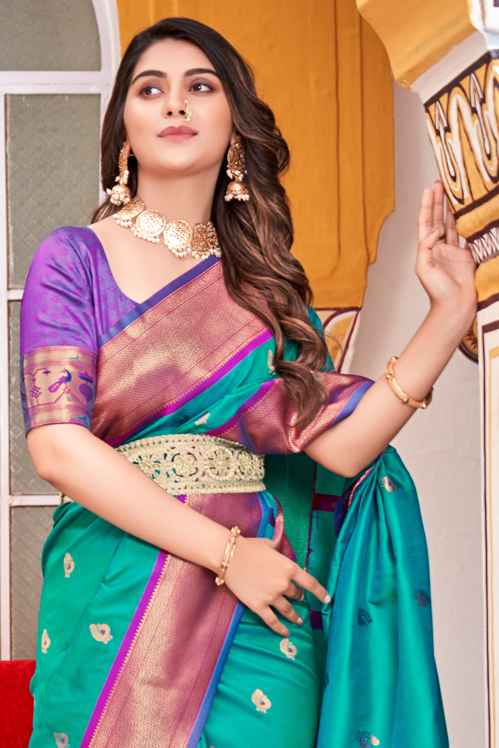 Soft Peshwai Paithani Silk Saree