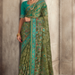 Elegance in Every Thread Designer Soft Brasso Organza With Beautiful Printed Saree