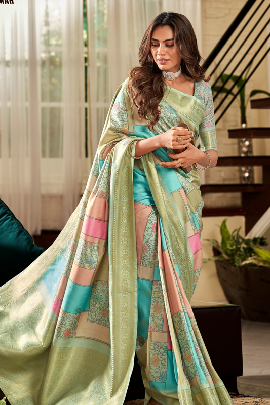 Soft Silk Saree with Digital Print