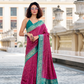 Soft Silk Saree with Ikkat Bandhani Fusion Design - LaVante Fashion