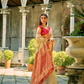 Elegant Soft Tissue Silk Draped in Traditional Zari Work - LaVante Fashion