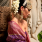 Premium Vichitra Silk Saree with Traditional Banarasi Woven Patterns