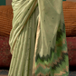 Graceful Spun Silk Saree with Handloom Weaving