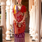 Designer Saree in Polyester Viscose Silk with Floreem Finish