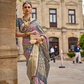 Designer Viscose Polyester Silk Saree with Aqua Effect Finish