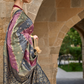 Designer Viscose Polyester Silk Saree with Aqua Effect Finish