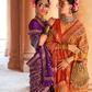 Super Poly Viscose Silk Saree with Traditional Patola Design - LaVante Fashion