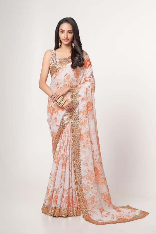 Starlit Softness Lightweight Organza with Statement Appeal