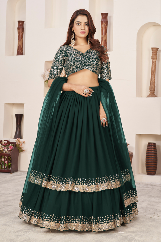 Graceful Ensemble with Sequins and Zari Embroidered Work