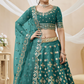 Elegant Embroidered Flared Lehenga Choli Set with Dupatta
