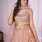 Designer Lehenga Set with Sequins Thread & Badla Zari Embroidery