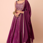 Graceful Zari & Sequins Embroidered Lehenga for Festive Occasions