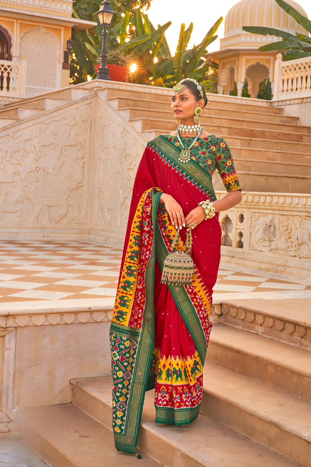 Elegant Patola Silk Saree in Smooth Designer Style