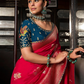 Soft Dola Viscose Silk Saree with 3D Weaved Pallu - LaVante Fashion