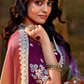 Dolla Silk Embroidered Wedding Saree with Contrast Blouse Design