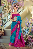 LAVANTEFASHIONSoftSilkWithIkkatBorder_12 - LaVante Fashion