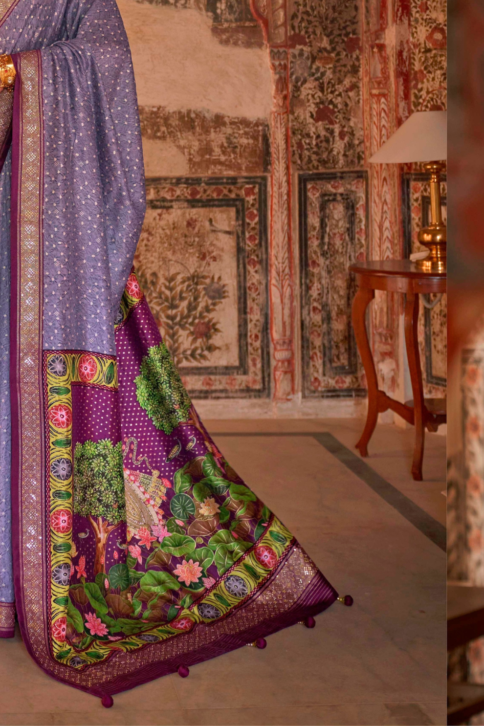 Super P.V. Silk Saree with Exclusive Value Addition Work