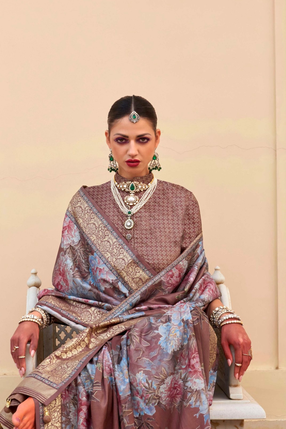 Elegant Digital Printed Art Silk Saree for Festive Occasions