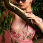 Super Tussar Silk Saree with Excellent Digital Floral Print