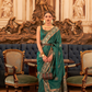 Woven Tussar Silk Saree with Elegant Sequins Work