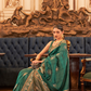 Woven Tussar Silk Saree with Elegant Sequins Work